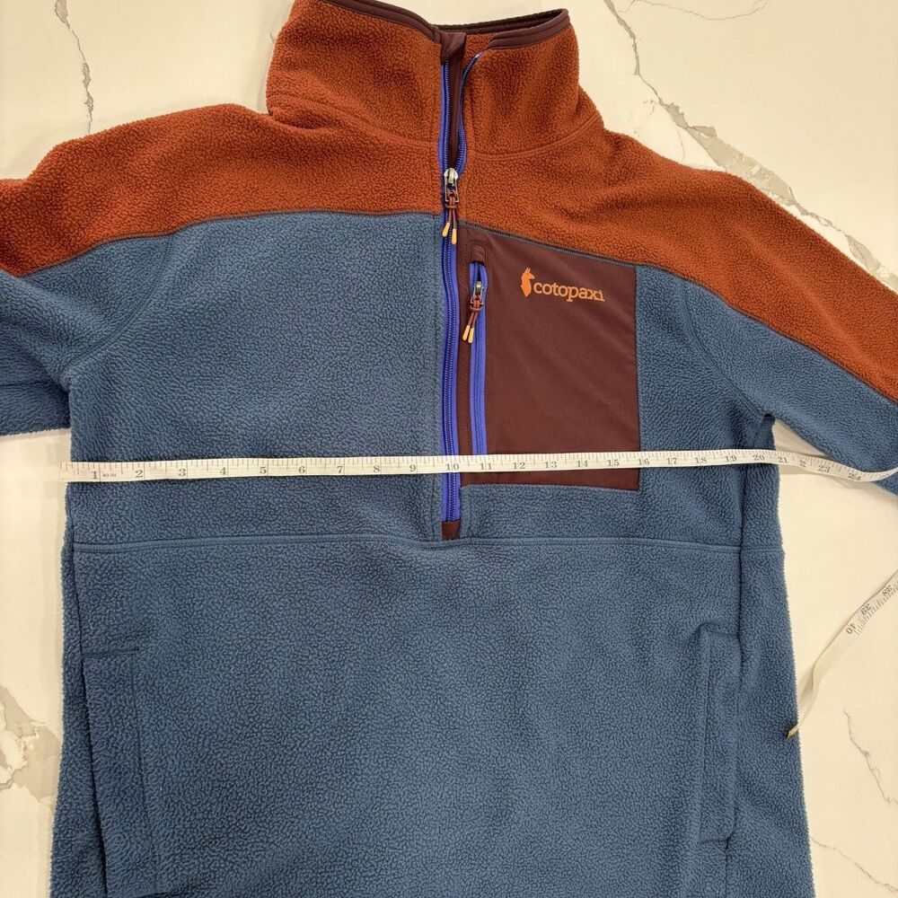 Cotopaxi Fleece Jacket Mens Size Small Abrazo Half-Zip Blue Warm Sweater - Picture 4 of 7
